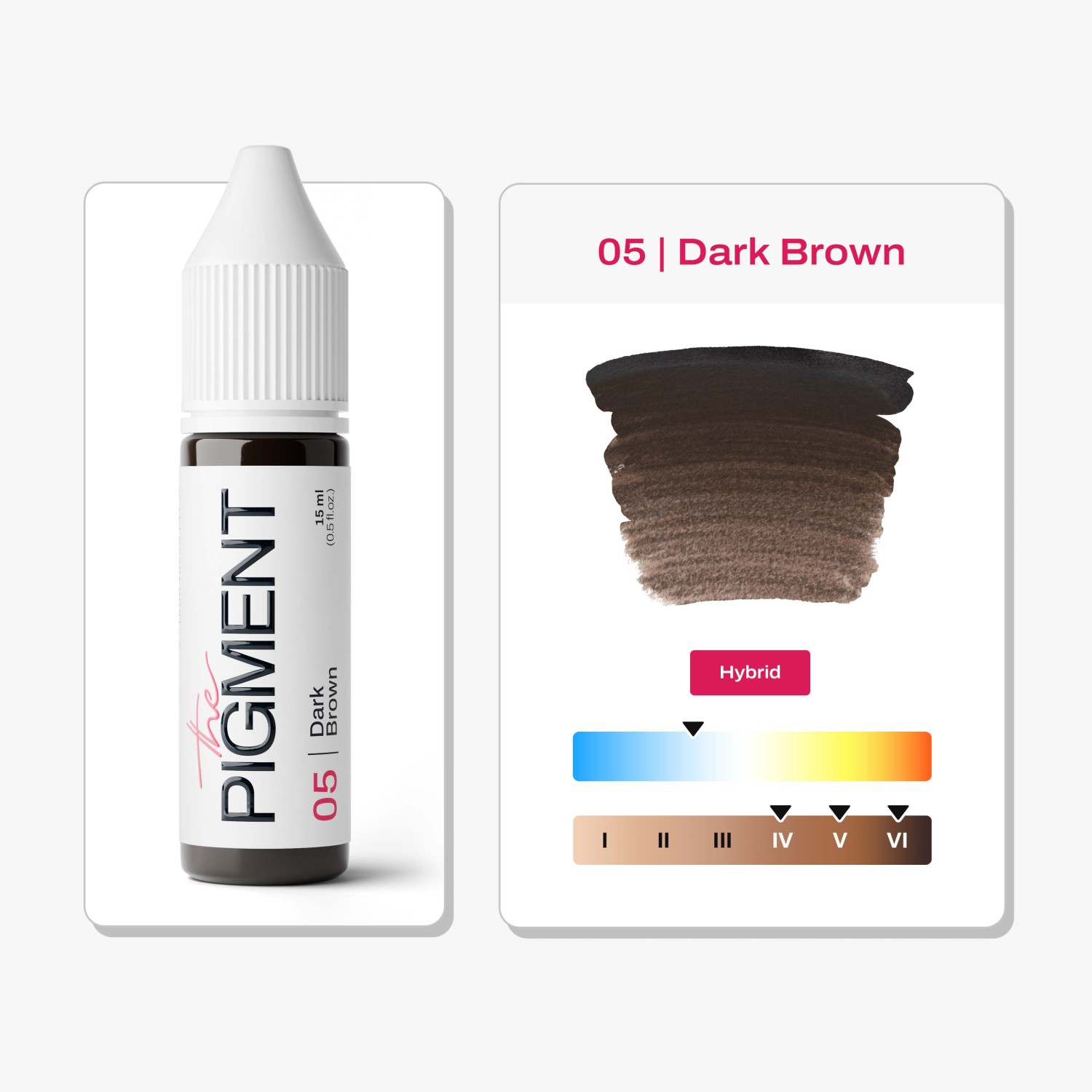 THE PIGMENT წარბის პიგმენტი Dark Brown 15 მლ.